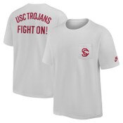 USC Trojans Men's Nike Gray Cotton Legacy Max 90 Pocket T-Shirt